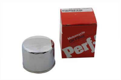 Perf-form Chrome 2.5 in. Spin On Oil Filter for 1980-84 Big Twin & XL
