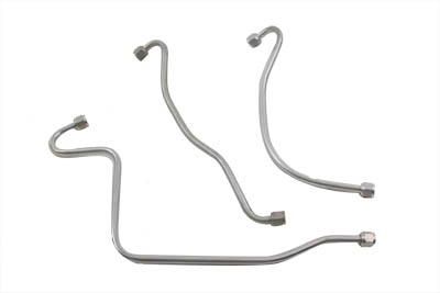 Cadmium Oil Line Set for FL 1958-1964 Harley Big Twin