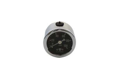 Liquid Filled Oil Pressure Gauge for Harley Big Twins & XL Sportster