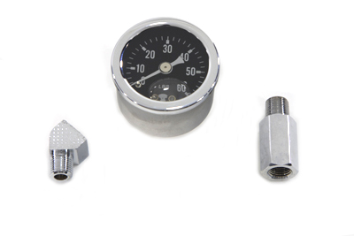Liquid Filled Oil Gauge for Harley FL 1948-1969 Big Twins