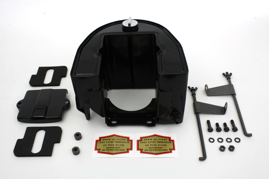Replica Oil Tank Kit Black for 1941-1957 FL & UL
