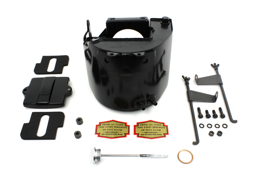 Replica Oil Tank Kit Black for 1941-1957 FL & UL