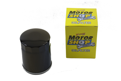 Stock Black 3.75 in. Spin On Oil Filter for 1980-UP Big Twins & XL