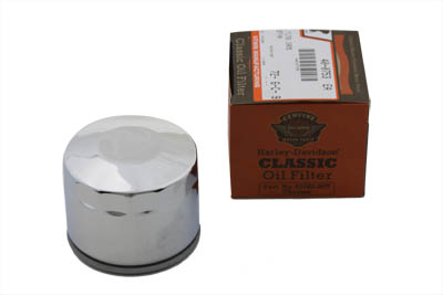 OE Chrome 2.5 in. Spin On Oil Filter for XL 1979-83 Harley Sportster