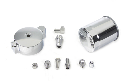 Chrome Early Style Oil Filter Assembly for Harley & Customs