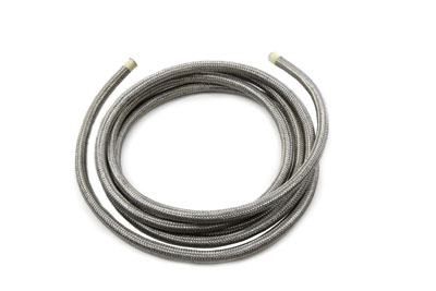 Braided Stainless Steel Oil Hose 3/8" x 10' for Big Twins & XL