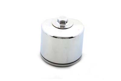 K&N Spin On Hex Oil Filter Chrome for 1980-UP Big Twins & XL Harley