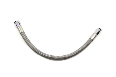 Russell Universal Stainless Oil Hose 8" for Harley Big Twins & XL