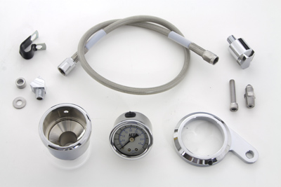 Harley XL 1991-UP Sportster Rocker Box Oil Pressure Gauge Kit