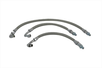 Oil Line Set With Elbows for Harley FL & FX 1968-1980 Big Twins