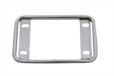 License Plate Frame Tubular Style Chrome for 4" x 7" Plates