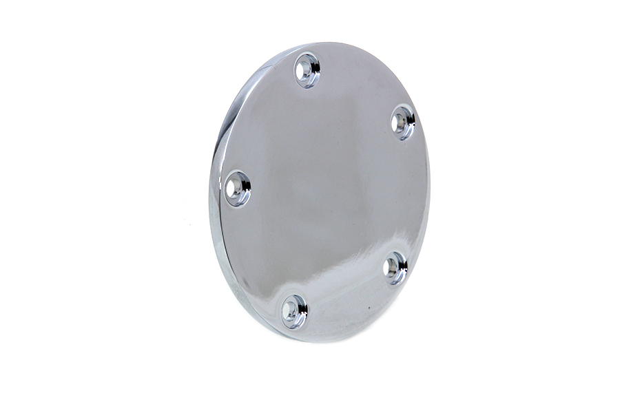 Smooth Flat Ignition System Cover 5-Hole Chrome for TC-88 Models