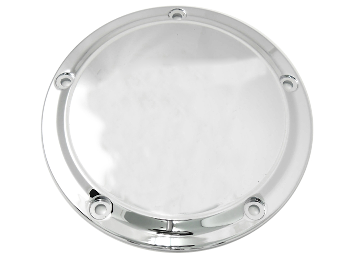 Chrome 5-Hole Smooth Derby Cover for 1999-UP Big Twins
