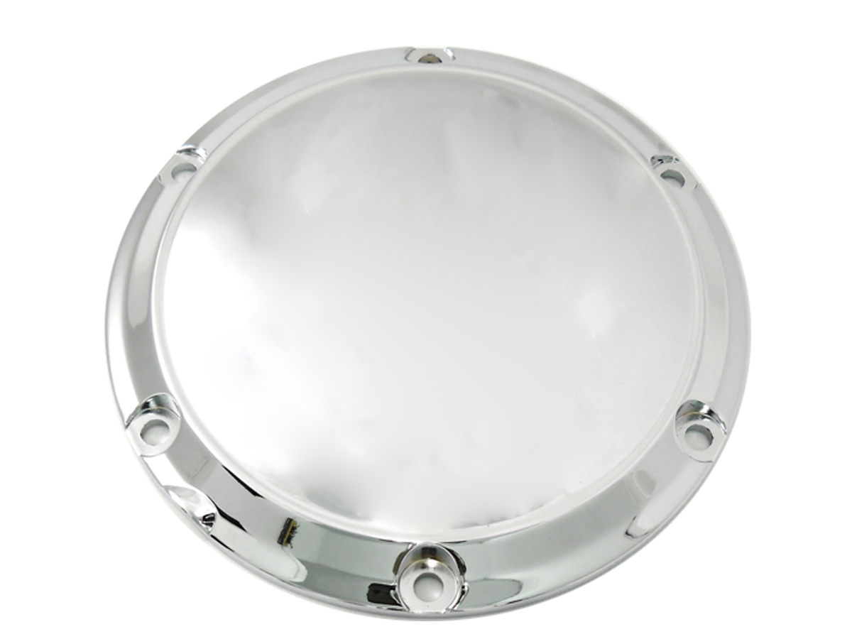 Chrome 6-Hole Smooth Derby Cover for XL 2004-UP Sportsters