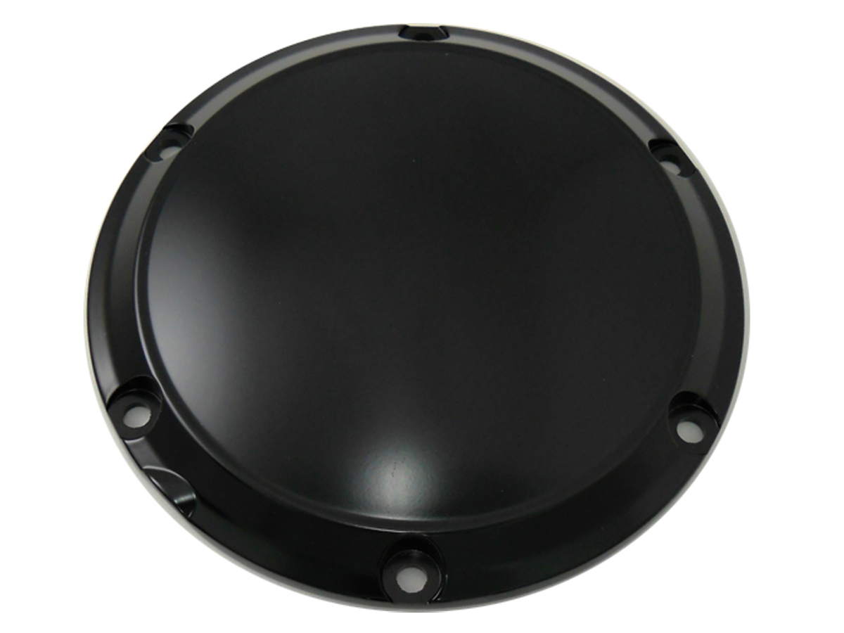Black 6-Hole Smooth Derby Cover for XL 2004-UP Sportsters