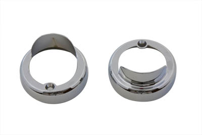 Chrome Bullet Lamp Visor for Harley and Custom