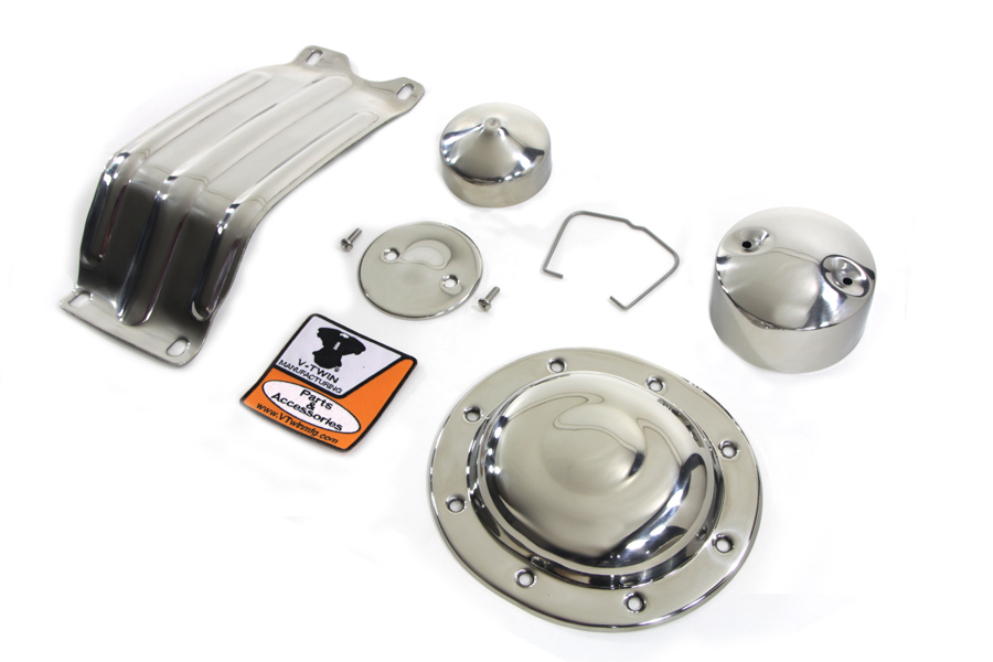 Stainless Steel Accessory Kit for 1936-1957 EL & FL Big Twins