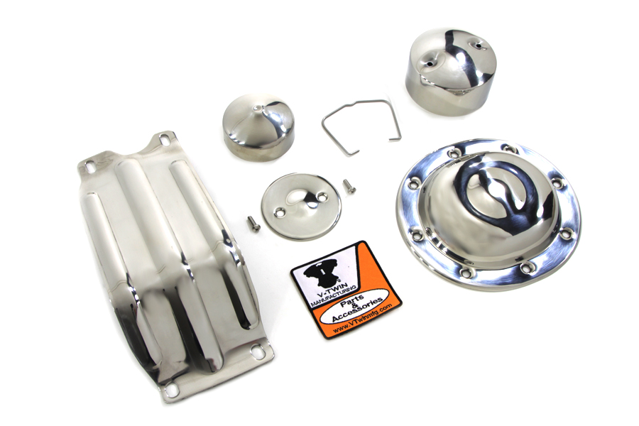 Stainless Steel Accessory Kit for 1936-1957 EL & FL Big Twins