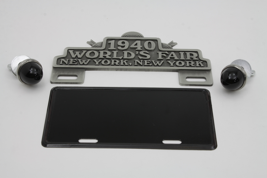 World's Fair License Plate Topper Kit with Green Reflectors