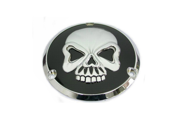 Skull Design Derby Cover 3-Hole for 1970-1998 Big Twins
