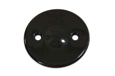 Black Inspection Cover for Harley 1936-1964 Big Twins with Dimple