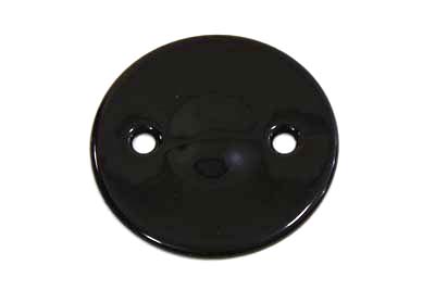 Black Inspection Cover for Harley 1936-1964 Big Twins with Dimple