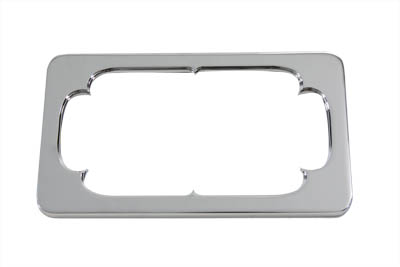 License Plate Frame Thorn Style Chrome Billet for 4" x 7" Plates