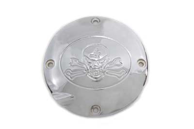 Skull Clutch Inspection Cover Chrome for XL 1994-2003 Sportsters