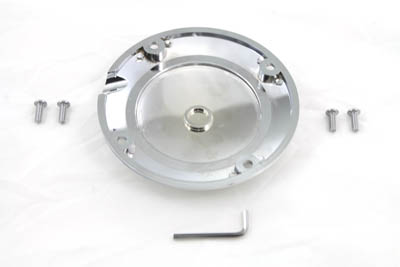 Flame Clutch Inspection Cover Chrome for XL 1994-2003 Sportsters