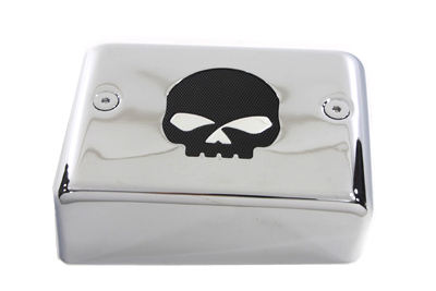 Chrome Ignition Module Cover w/ Skull for Harley FXD 2004-2011