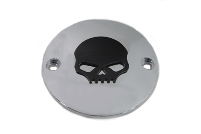 Chrome 1970-1998 Big Twins Skull Ignition System Cover