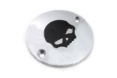 Chrome 1970-1998 Big Twins Skull Ignition System Cover