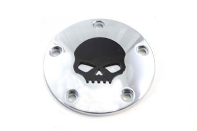 Skull Ignition System Cover Chrome for 1999-UP Big Twins