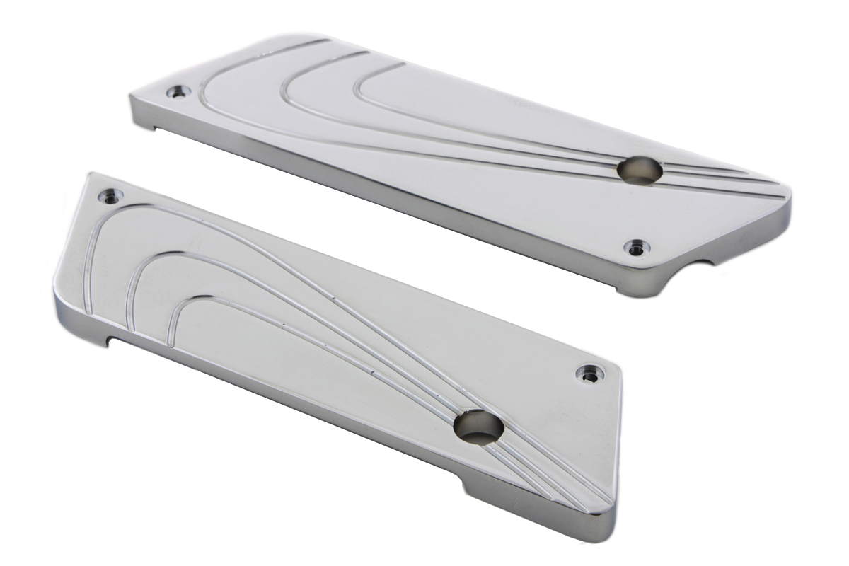 Chrome FLT 1993-UP Touring Flair Saddlebag Latch Set