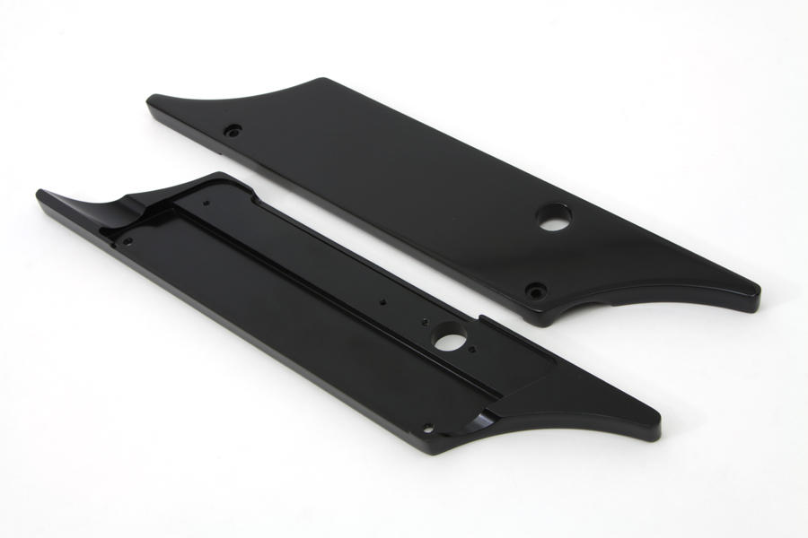 FLT 1993-UP Touring Black Winged Saddlebag Latch Set