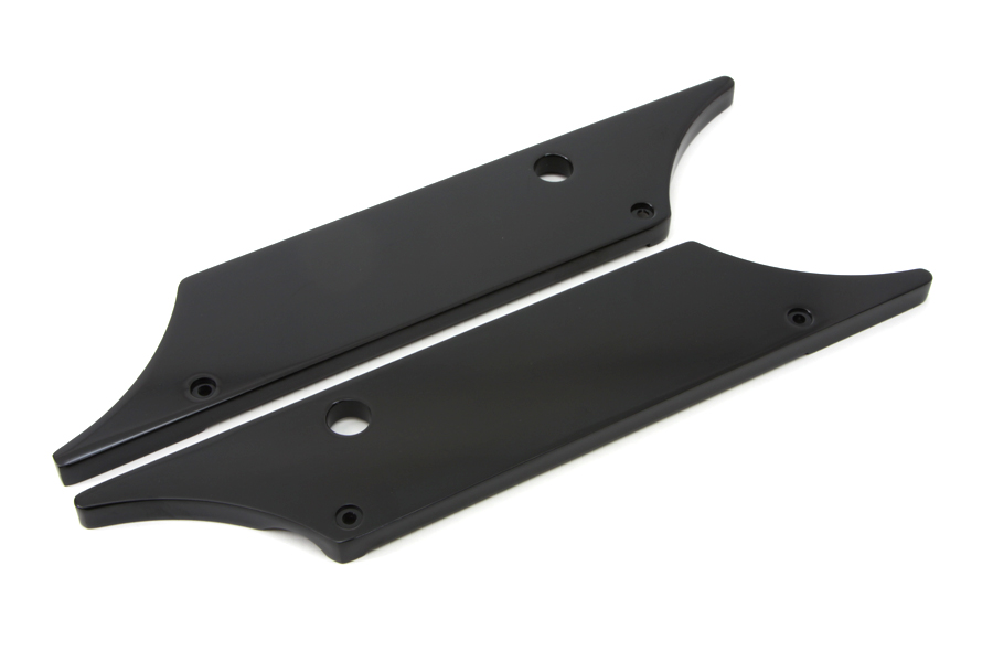 FLT 1993-UP Touring Black Winged Saddlebag Latch Set