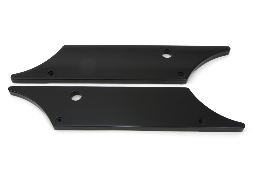 FLT 1993-UP Touring Black Winged Saddlebag Latch Set