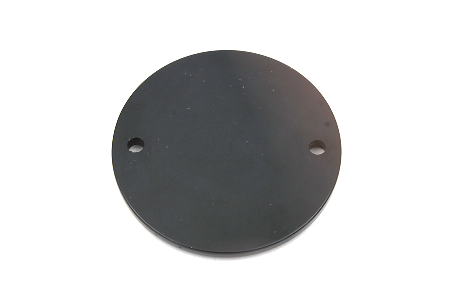 Black 2-Hole Perforated Ignition System Cover for Big Twins & XL