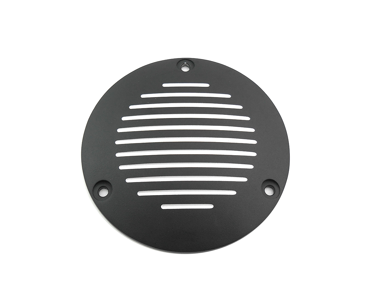 Black Ball Milled 3-Hole Derby Cover for 1970-1998 Models