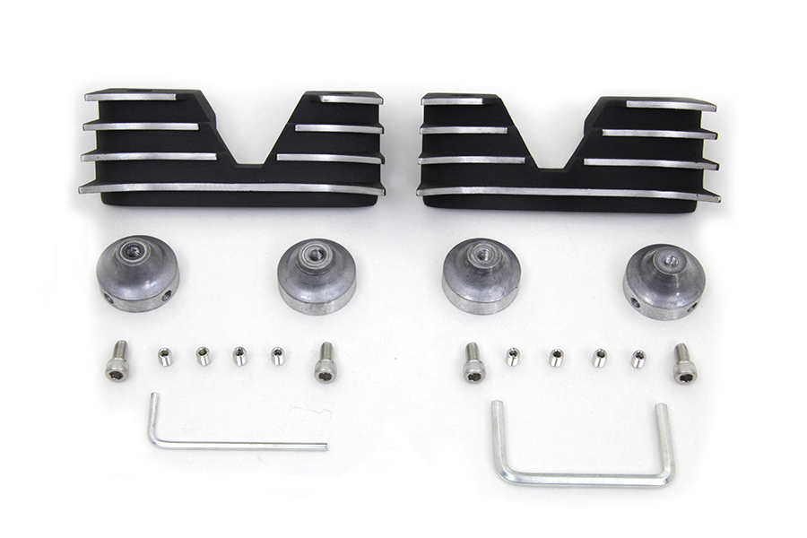Head Bolt and Spark Plug Cover Kit Black for XL 2004-UP
