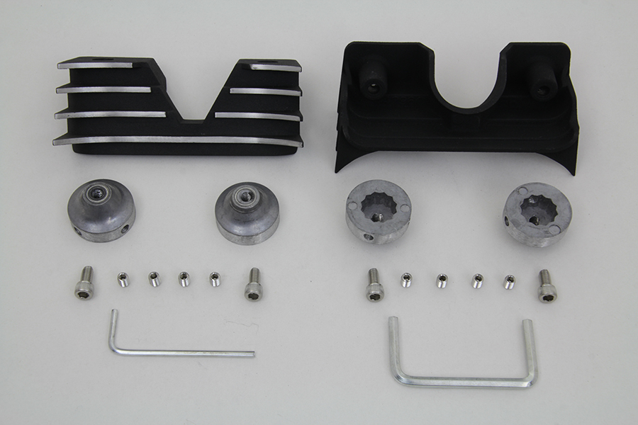 Head Bolt and Spark Plug Cover Kit Black for XL 2004-UP