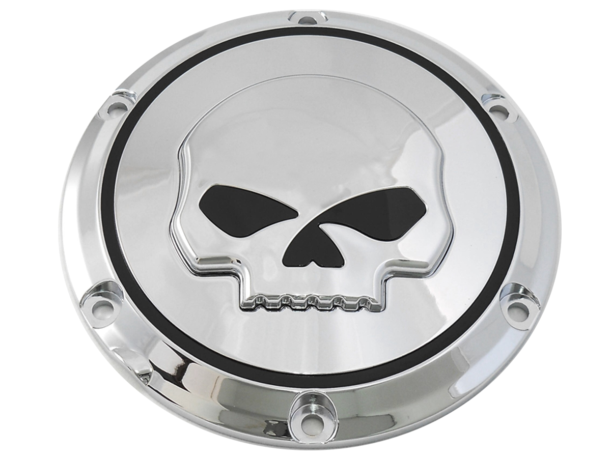 Skull Derby Cover Chrome for XL 2004-UP Sportsters