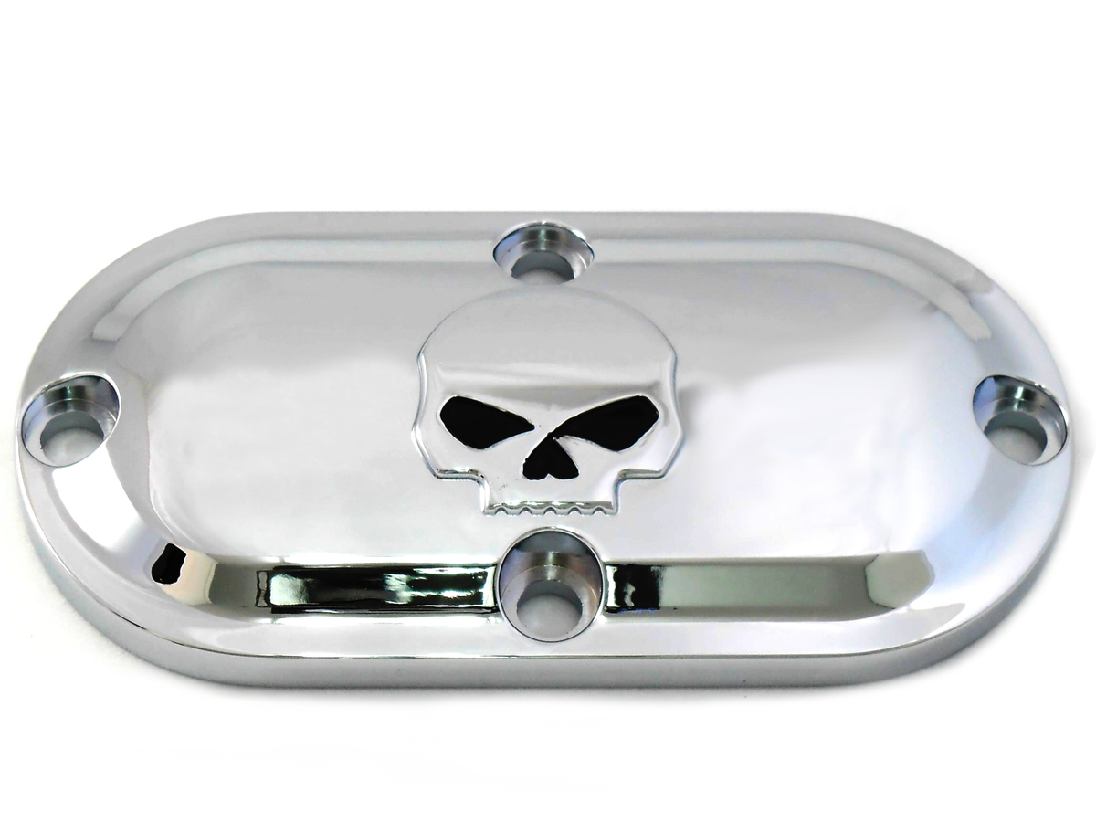 Skull Inspection Cover Chrome for 1984-2006 Big Twins