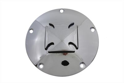 Chrome BILLET Iron Cross Derby Cover for 1999-UP Harley Big Twins