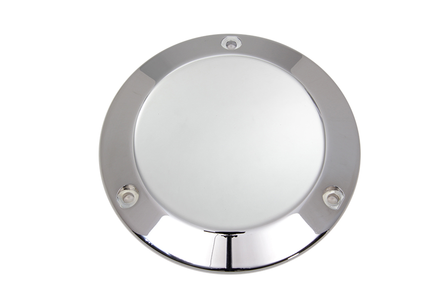 Smooth Chrome 3-Hole Derby Cover for Big Twins 1970-1998