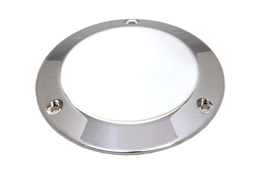 Smooth Chrome 3-Hole Derby Cover for Big Twins 1970-1998