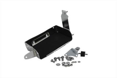 Chrome Battery Carrier Kit for Harley FL 1965-1969 Big Twins