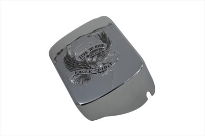 Chrome Eagle Spirit Coil Cover for Harley 1965-1999 Big Twins