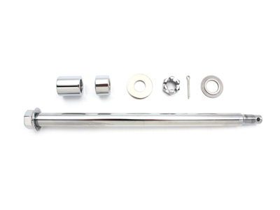 Chrome Rear Axle Kit 3/4\" OD 13\" Long for FLT 1986-1999