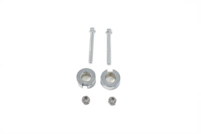 Chrome Rear Axle Adjuster Kit for Harley 1993-99 FXST & FLST